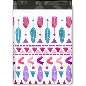 NEW - (15) 10"x 13" Tribal Arrows Designer Poly Mailers